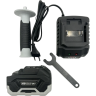 Углошлифовальная машина аккумуляторная РЕСАНТА АУШМ-125/20Li ( 1 АКБ и ЗУ) в кейсе (болгарка) 75/12/13